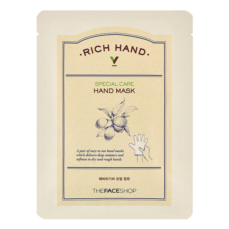 the face shop rich hand v special carehand mask