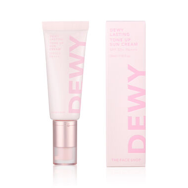 faces dewy lasting tone up sun cream