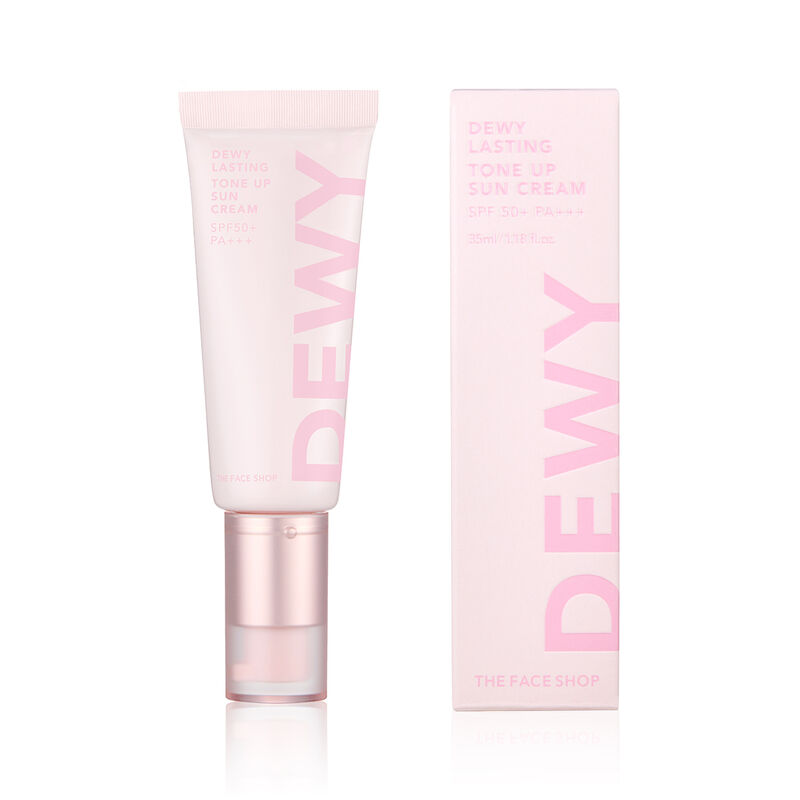 the face shop dewy lasting tone up sun cream