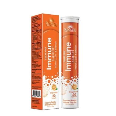 Nutrition Immune Support Effervescent Orange Tablets faces nutrition immune support effervescent orange tablets