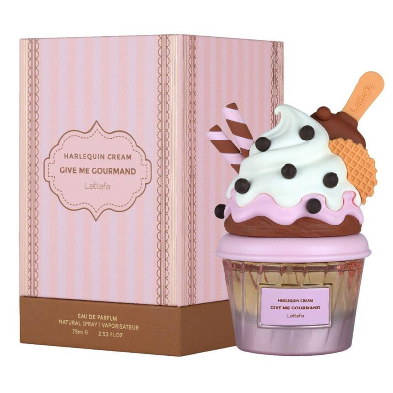 lattafa harlequin cream give me gourmand