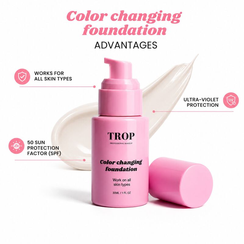 trop clean colorchanging foundation spf 50+