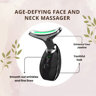 faces age  defying face and neck massager   black