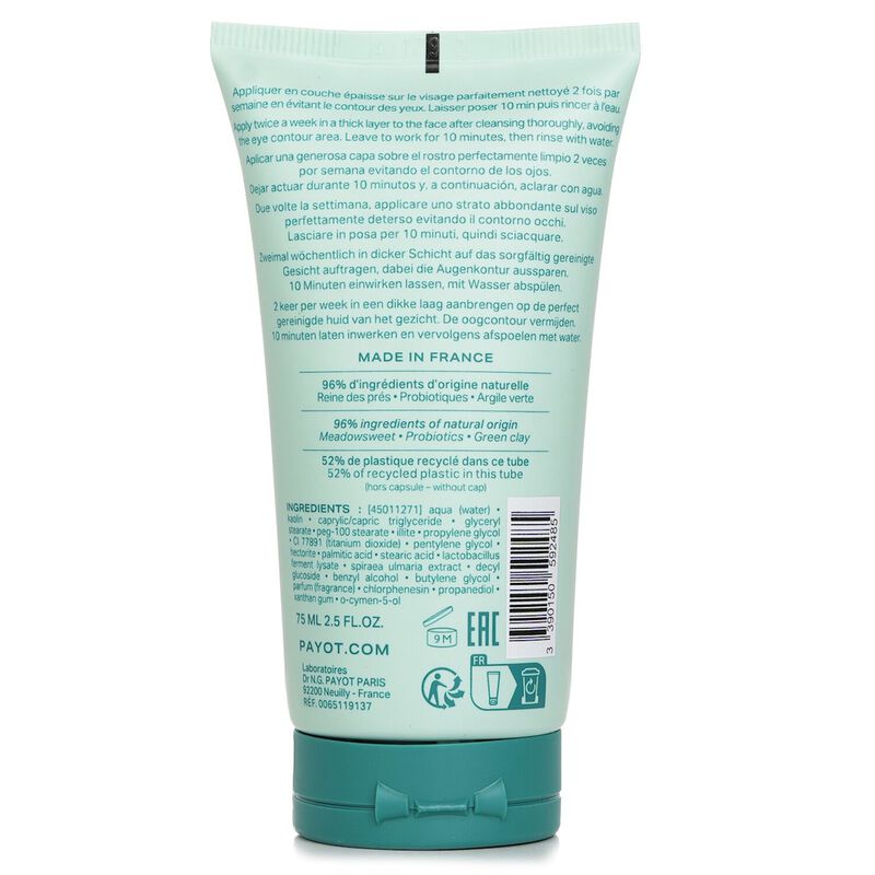 payot pate grise rebalancing purifying mask