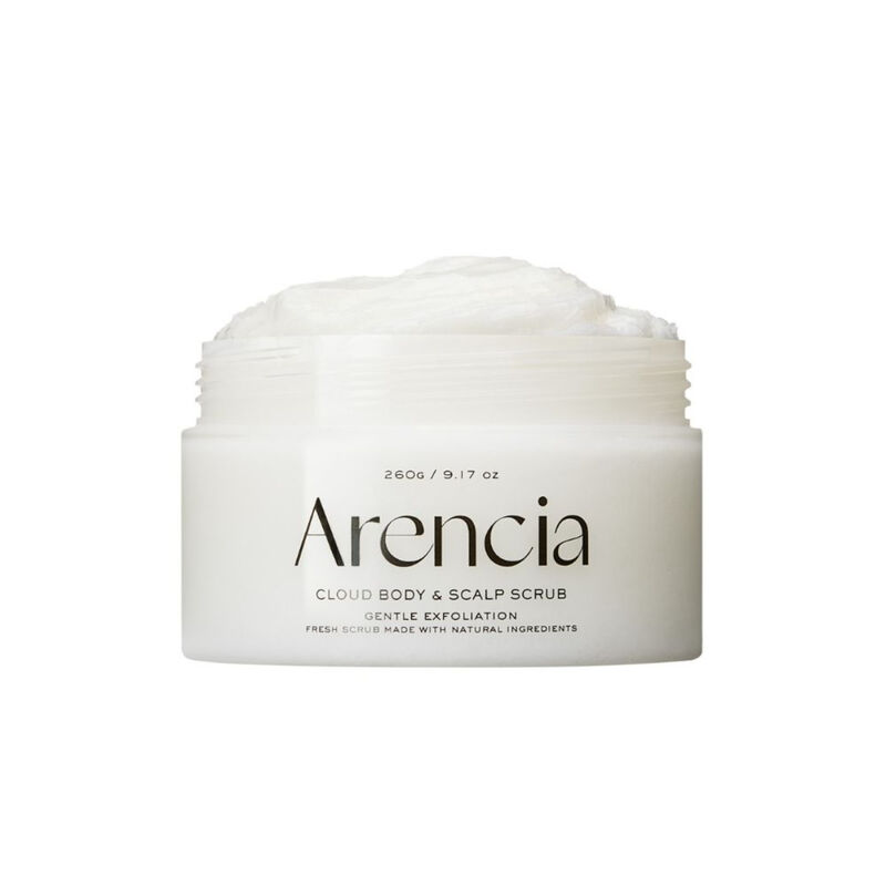 arencia fresh cloud body & scalp scrub white tea & neroli