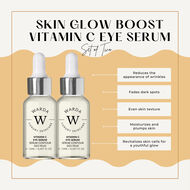 faces 2 x skin glow boost vitamin c eye serum 15ml