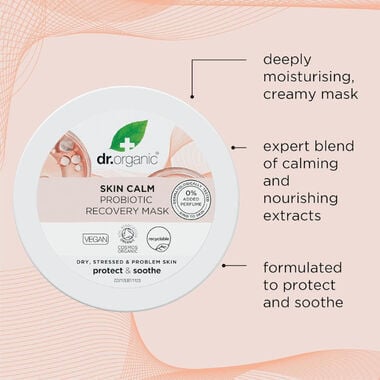 faces dr organic skin calm probiotic recovery mask