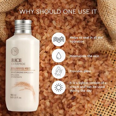 Rice & Ceramide Moisturizing Emulsion faces rice ceramide moisturizing emulsion