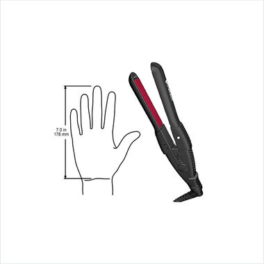 faces mini flat iron black hair straightener