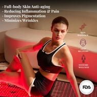 Red Light Therapy Full Body Sleeping Mat faces red light therapy full body sleeping mat