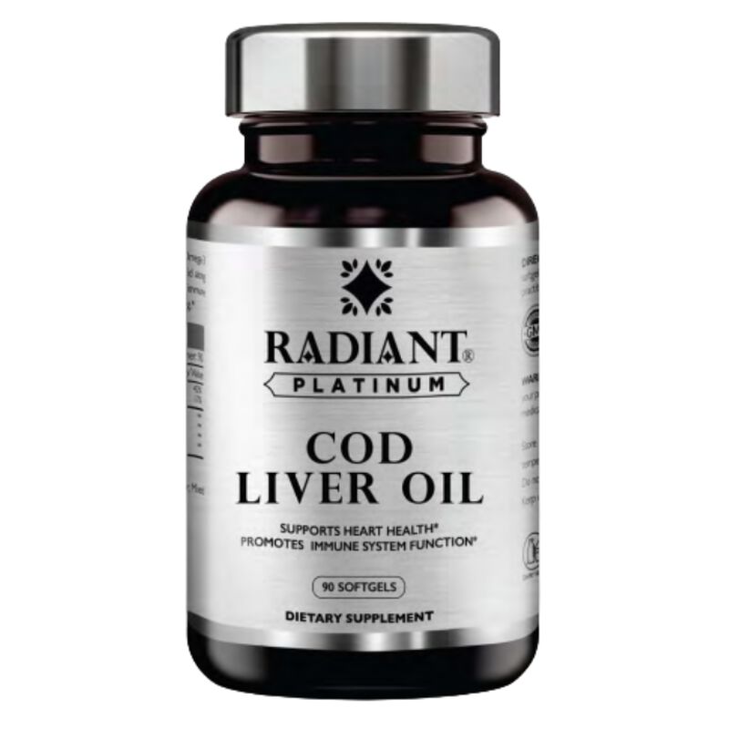 radiant platinum cod liver oil softgels