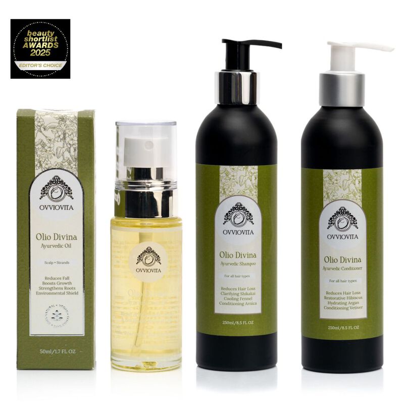 أفيوفيتا مجموعة العناية بالشعر اوليو دفينا من 3 خطوات