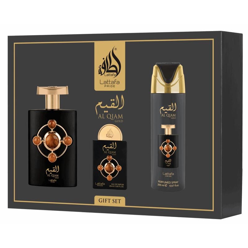 lattafa gift set al qiam gold