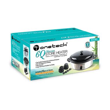 faces massage stone heater with 16 stones and 6 quart capacity