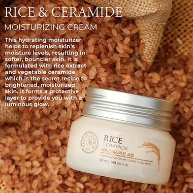 Rice & Ceramide Moisturizing Cream faces rice ceramide moisturizing cream