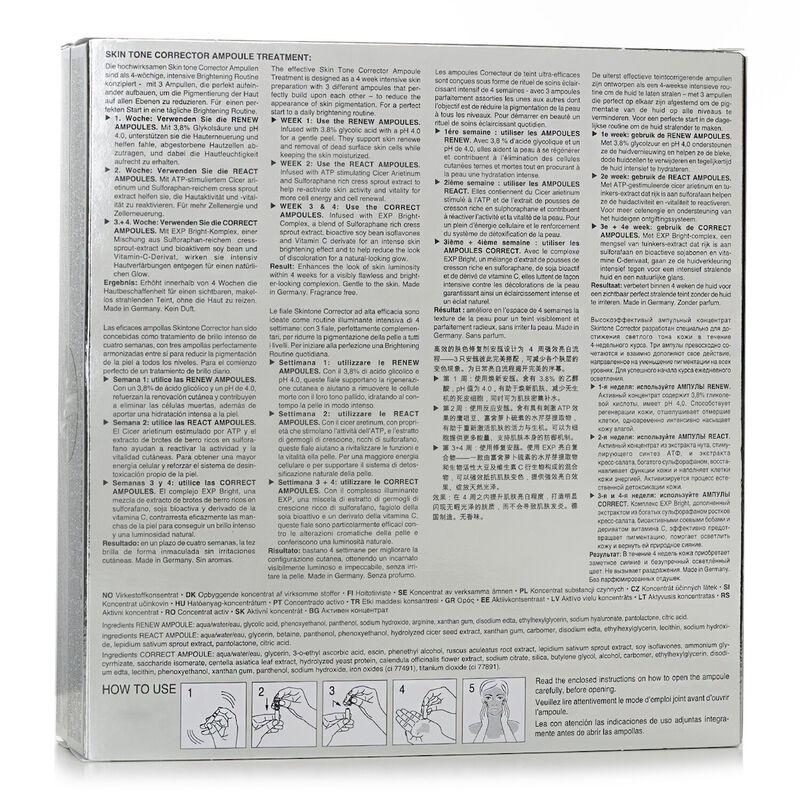 babor brightening intense skin tone corrector ampoule treatment