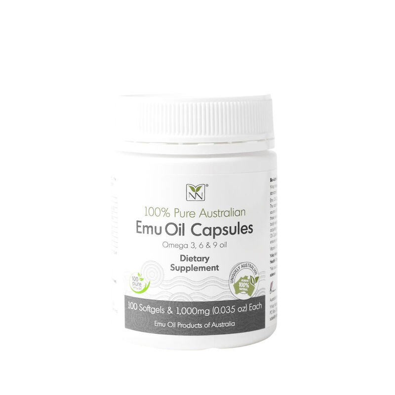 y not natural pure emu oil capsules with omega 3‑6‑9, vitamin k2 & cla