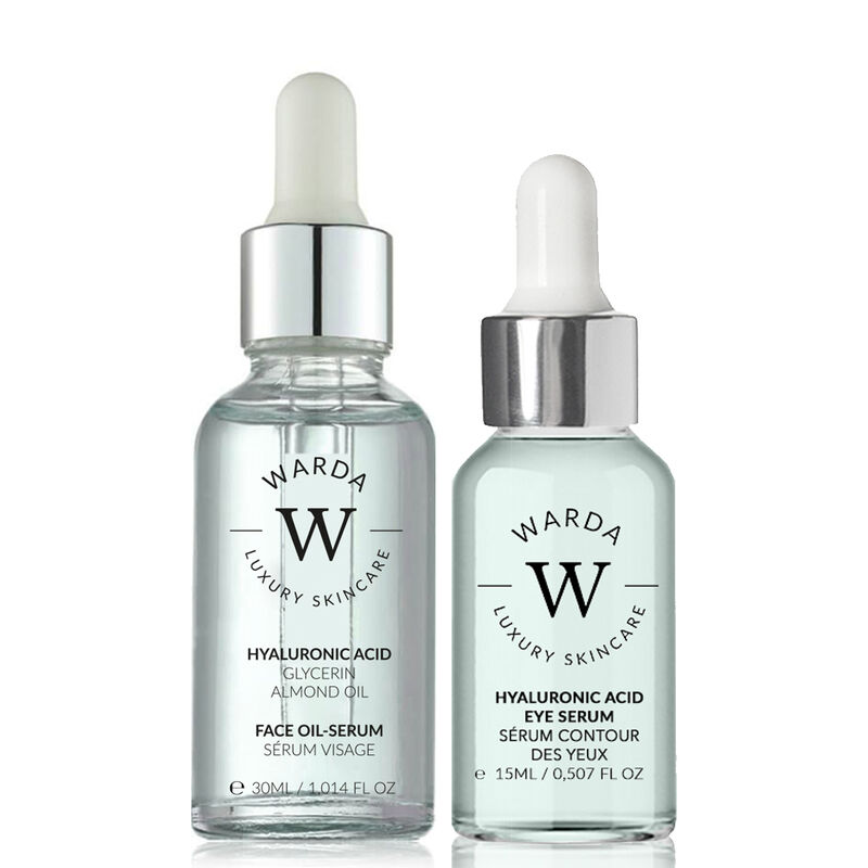 erthskin london skin hydration boost hyaluronic acid eye serum 15ml + hyaluronic acid hydration boost oil serum 30ml