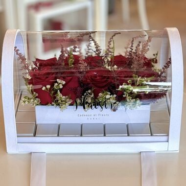Luxury Floral Chocolate Box faces luxury floral chocolate box