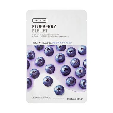 Real Nature Mask Sheet Blueberry faces real nature mask sheet blueberry