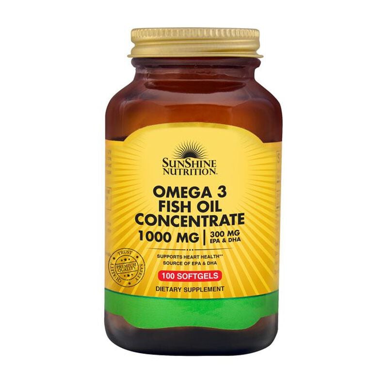 sunshine nutrition omega 3 fish oil concentrate 1000mg