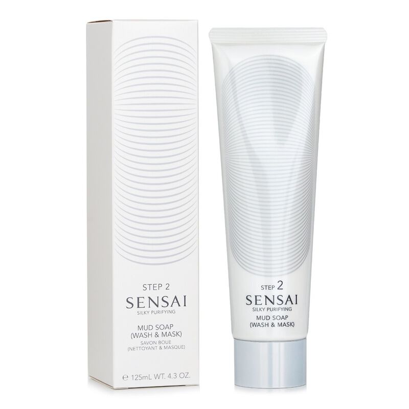sensai sensai silky purifying mud soap wash & mask