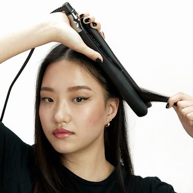 faces hair straightener with paddle brush set