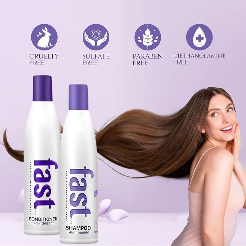 nisim f.a.s.t. fortified amino scalp therapy shampoo & conditioner set