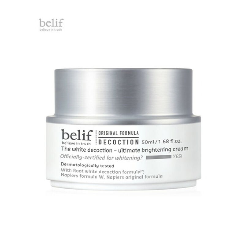 the face shop belif the white decoction ultimate brightening cream