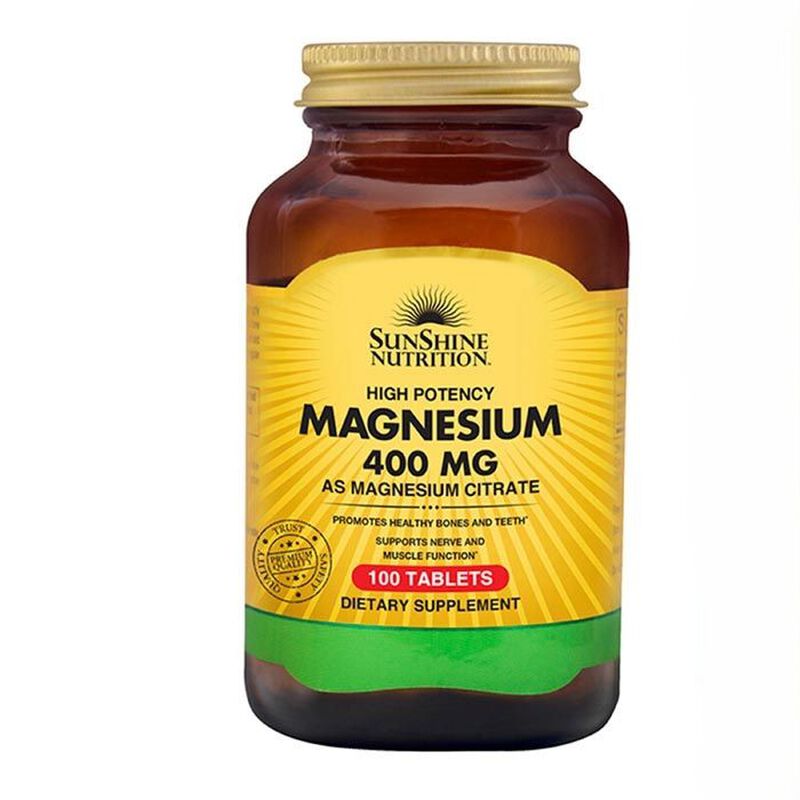 sunshine nutrition magnesium citrate tabs
