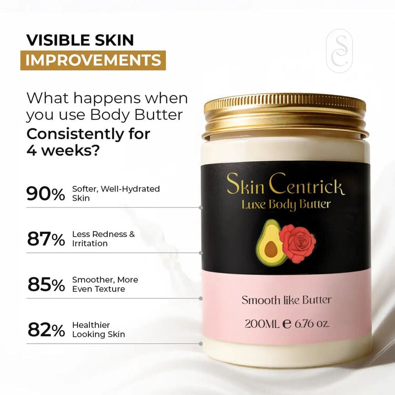 skin centrick زبدة الجسم بالورد وزبدة الشيا