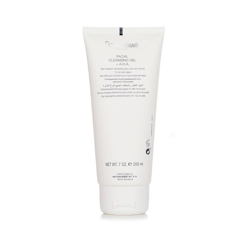 natura bisse facial cleansing gel with aha