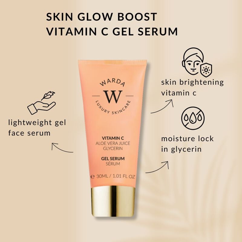 erthskin london skin glow boost vitamin c gel serum 30ml