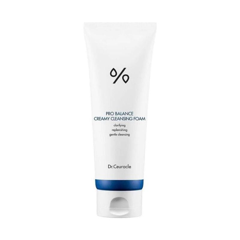 dr. ceuracle pro balance creamy cleansing foam, hydrating with probiotics complex