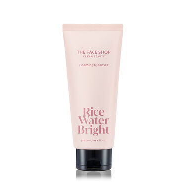 faces rice water bright foaming cleanser