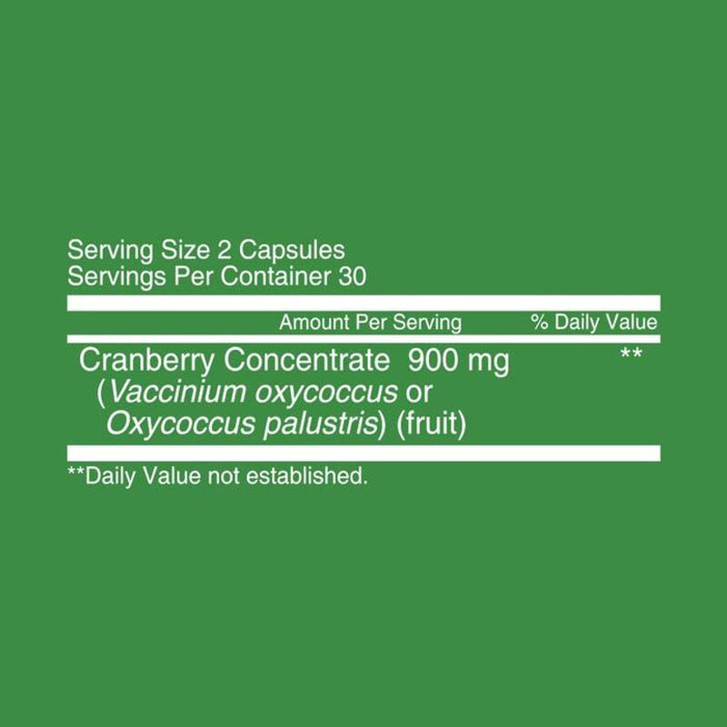 nutritionl cranberry highly concentrated capsules