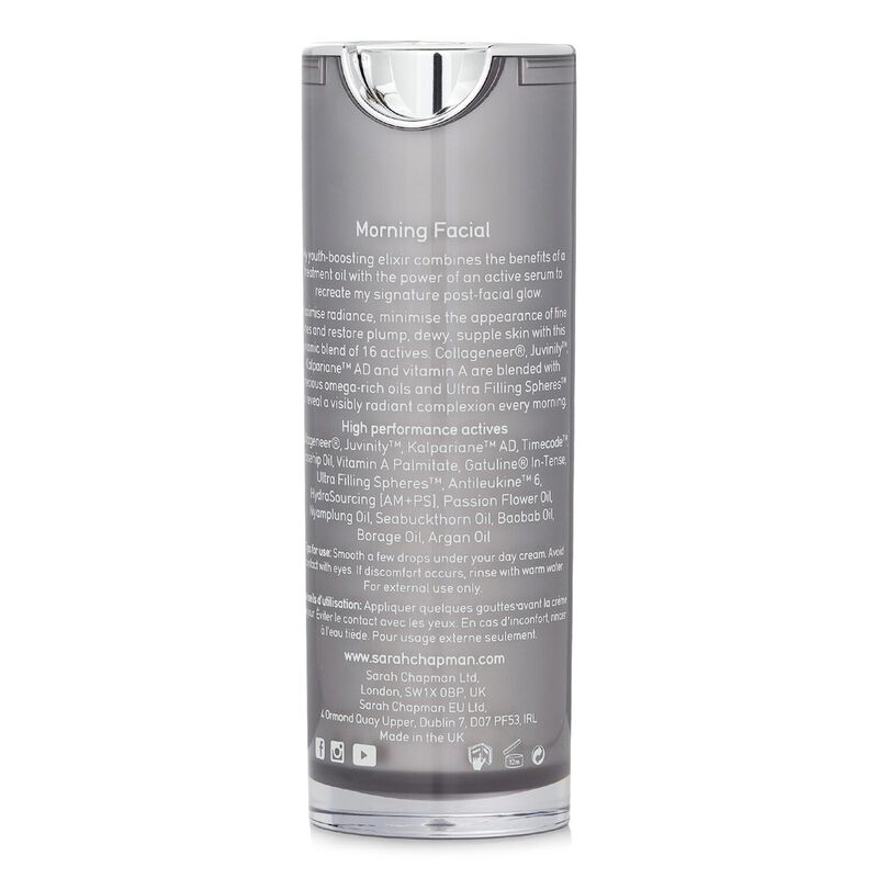 sarahchapman skinesis morning facial day elixir