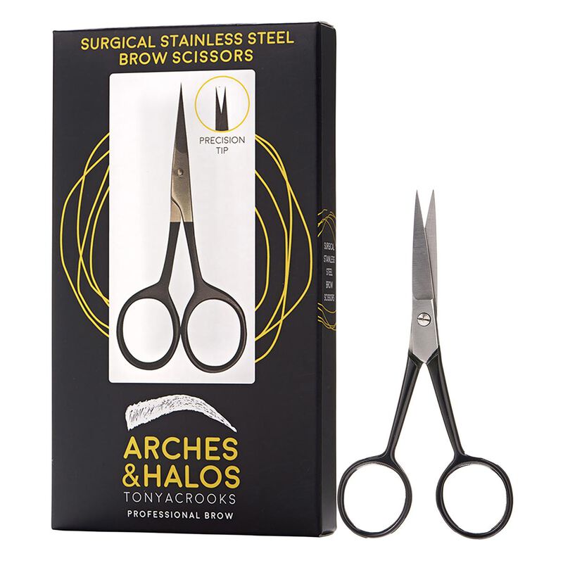arches and halos surgical stainless steel eyebrow scissors