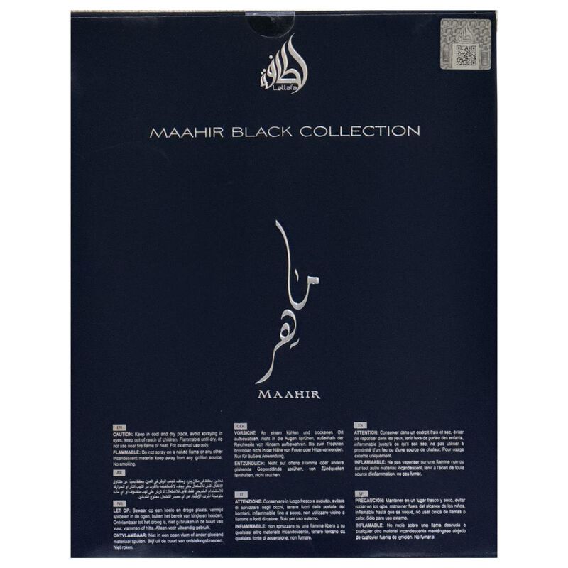 lattafa gift set maahir black edition
