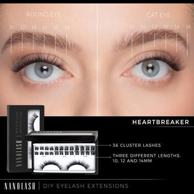 DIY Eyelash Extensions Starter Kit Heartbreaker faces diy eyelash extensions starter kit heartbreaker