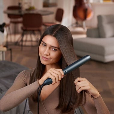 faces hair straightener with ceramic argan oil bhs732 03