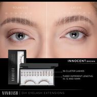 faces diy eyelash extensions starter kit innocent brown