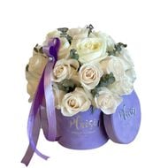 Velvet Cylinder Mini - Roses and Eucalyptus faces velvet cylinder mini roses and eucalyptus