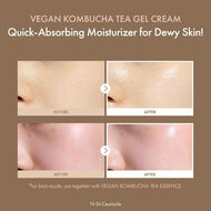 Vegan Kombucha Tea Gel Cream, Probiotic Hydrating Detox Moisturizer faces vegan kombucha tea gel cream probiotic hydrating detox moisturizer