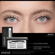 رموش عنقودية مُلصقة مسبقًا لتركيب وصلات الرموش في المنزل Spiky Regular faces رموش عنقودية مُلصقة مسبقًا لتركيب وصلات الرموش في المنزل spiky regular