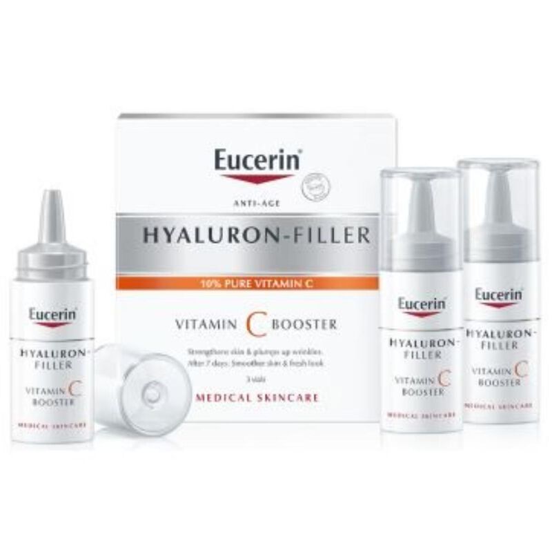 eucerin hyaluron filler vit c moisture booster 3 pcs