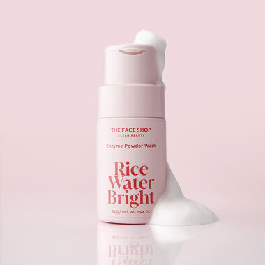 faces rice water bright enzyme powder wash