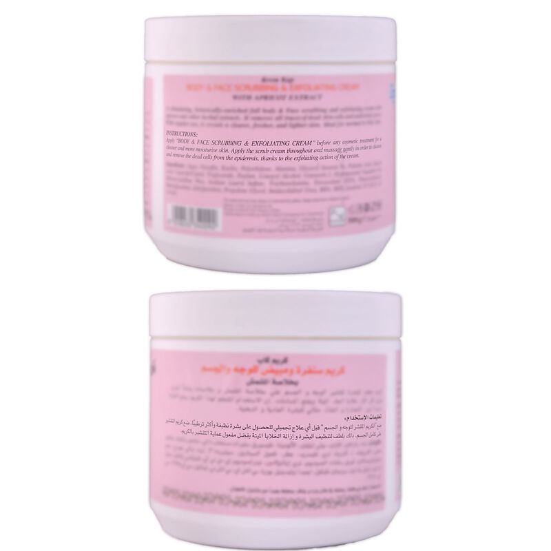 krem kap apricot exfoliatng face&body scrub