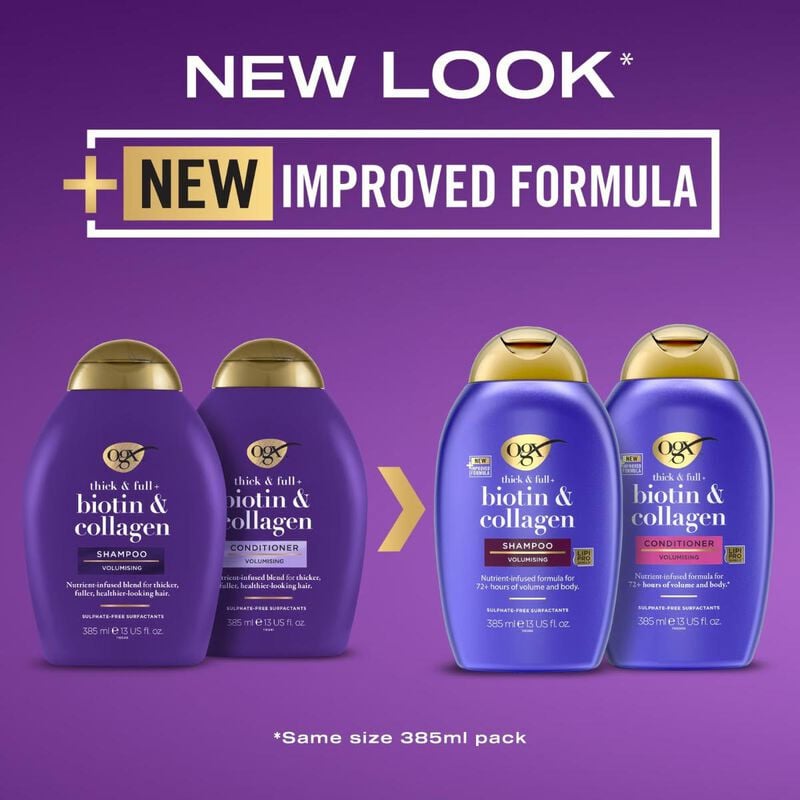اورجانكس ogx شامبو وبلسم البيوتين والكولاجين