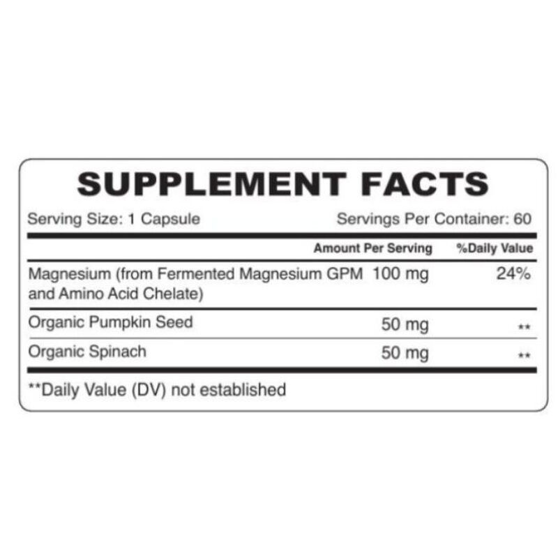 organic earth magnesium 60 capsules